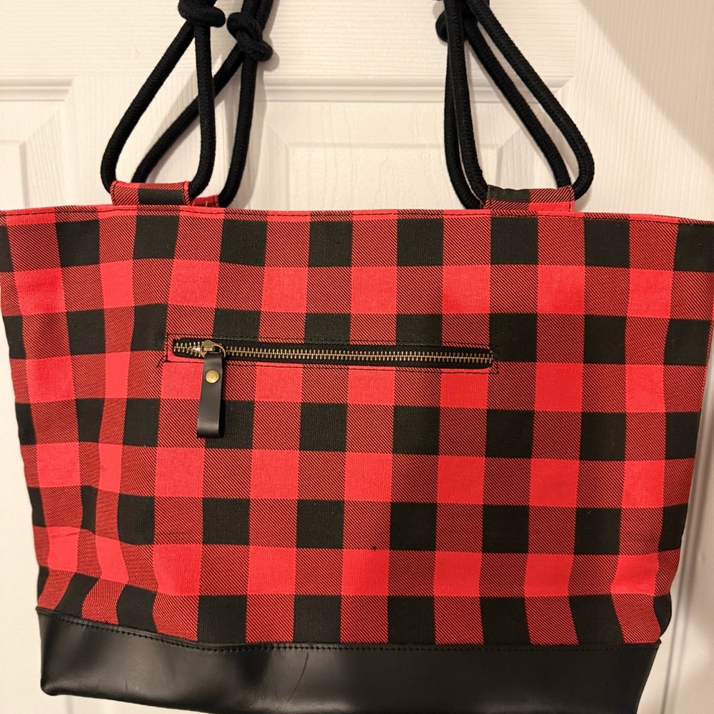 Buffalo Plaid Tote Bag View 2